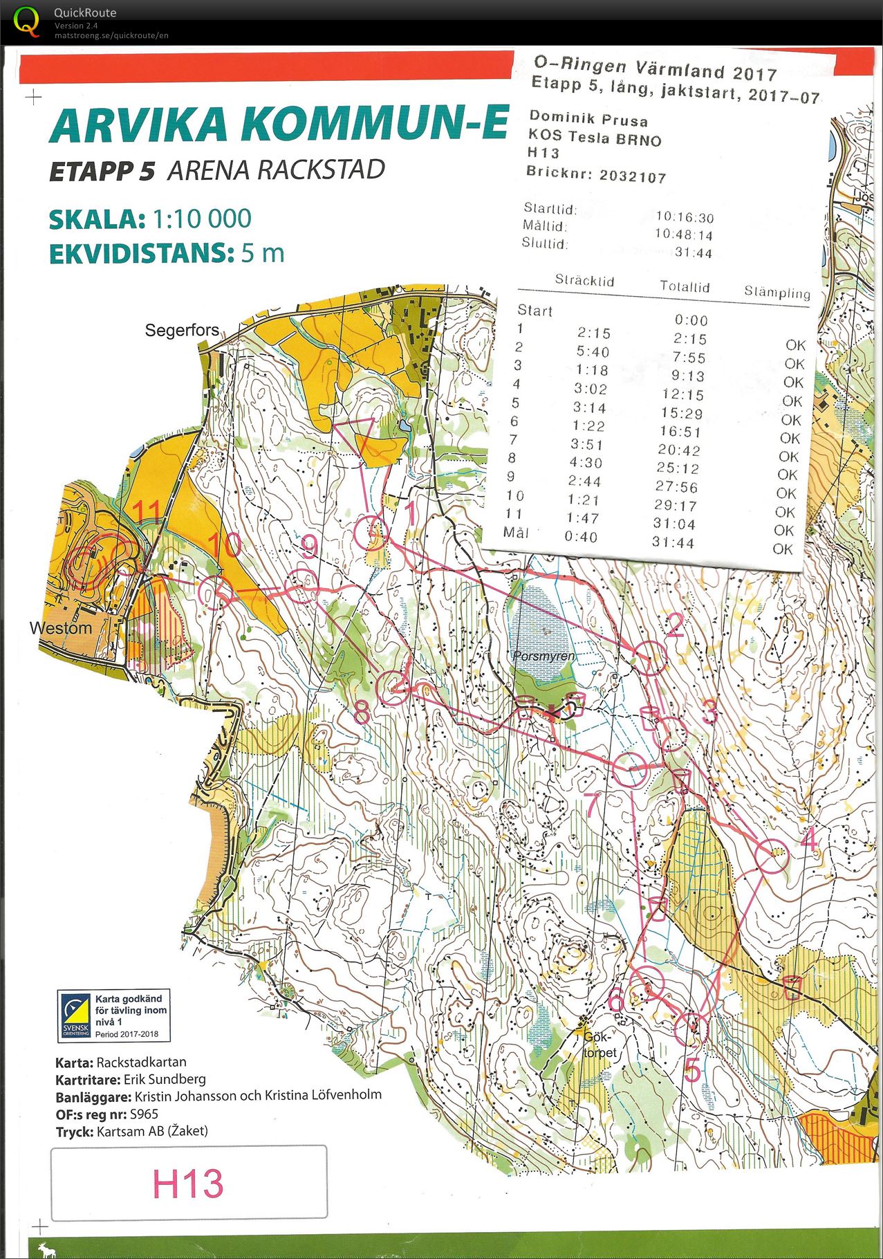 O-Ringen Wa:rmland 2017 E5 (28/07/2017)