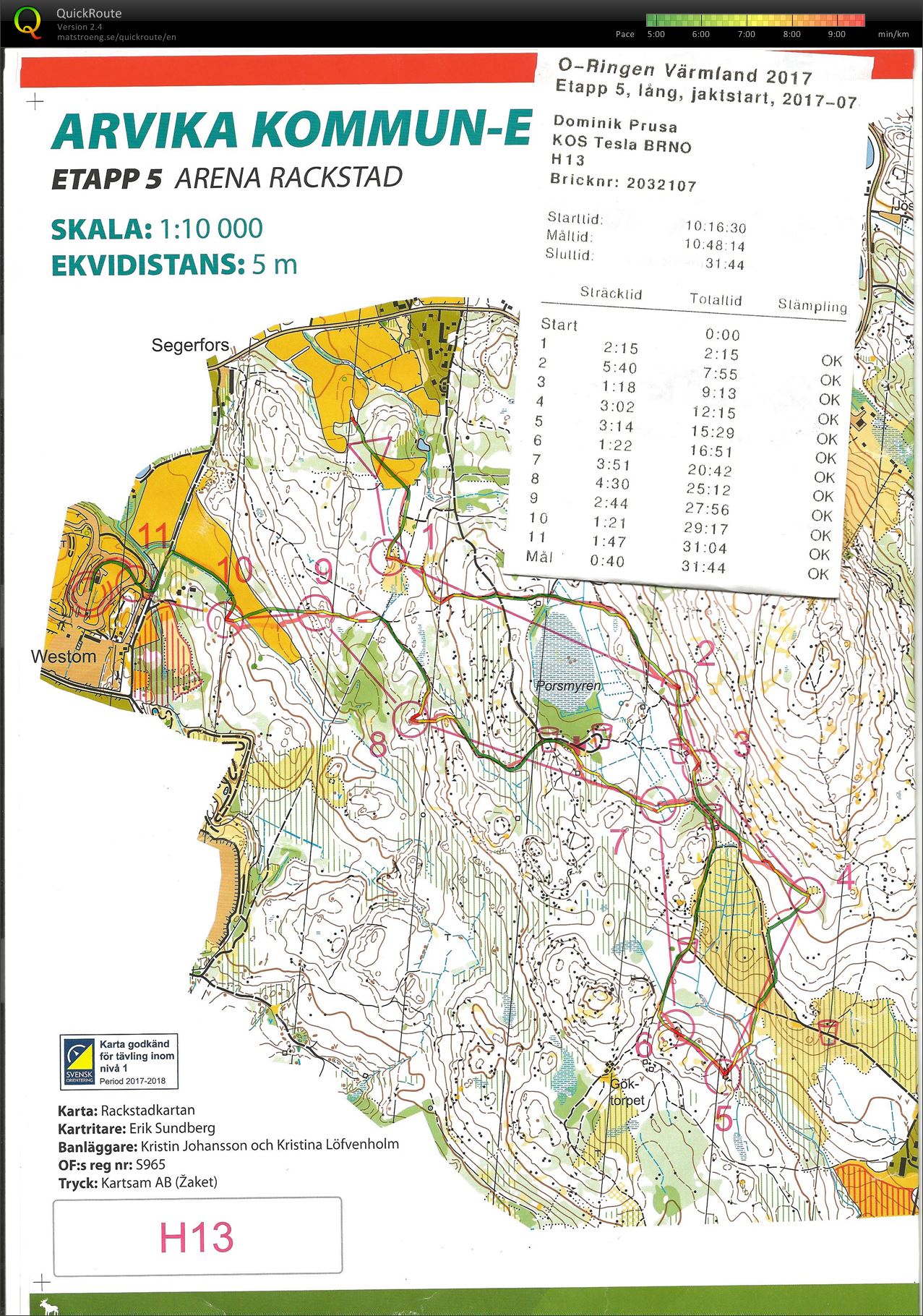 O-Ringen Wa:rmland 2017 E5 (28/07/2017)