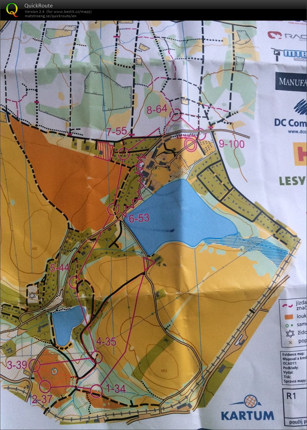 MTBO Vidlák – sprint (14.10.2017)