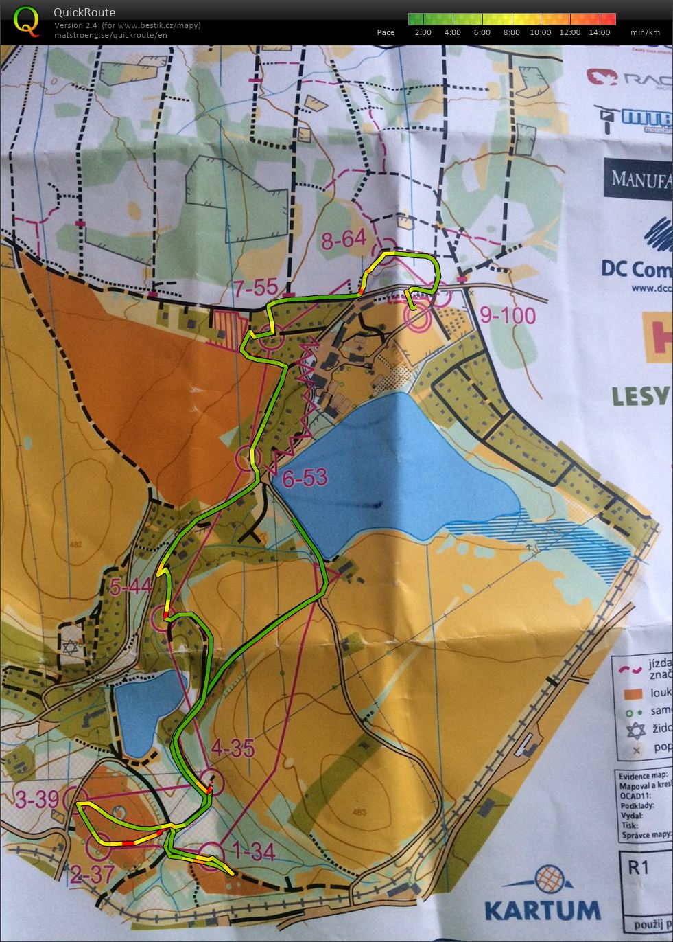 MTBO Vidlák – sprint (14.10.2017)