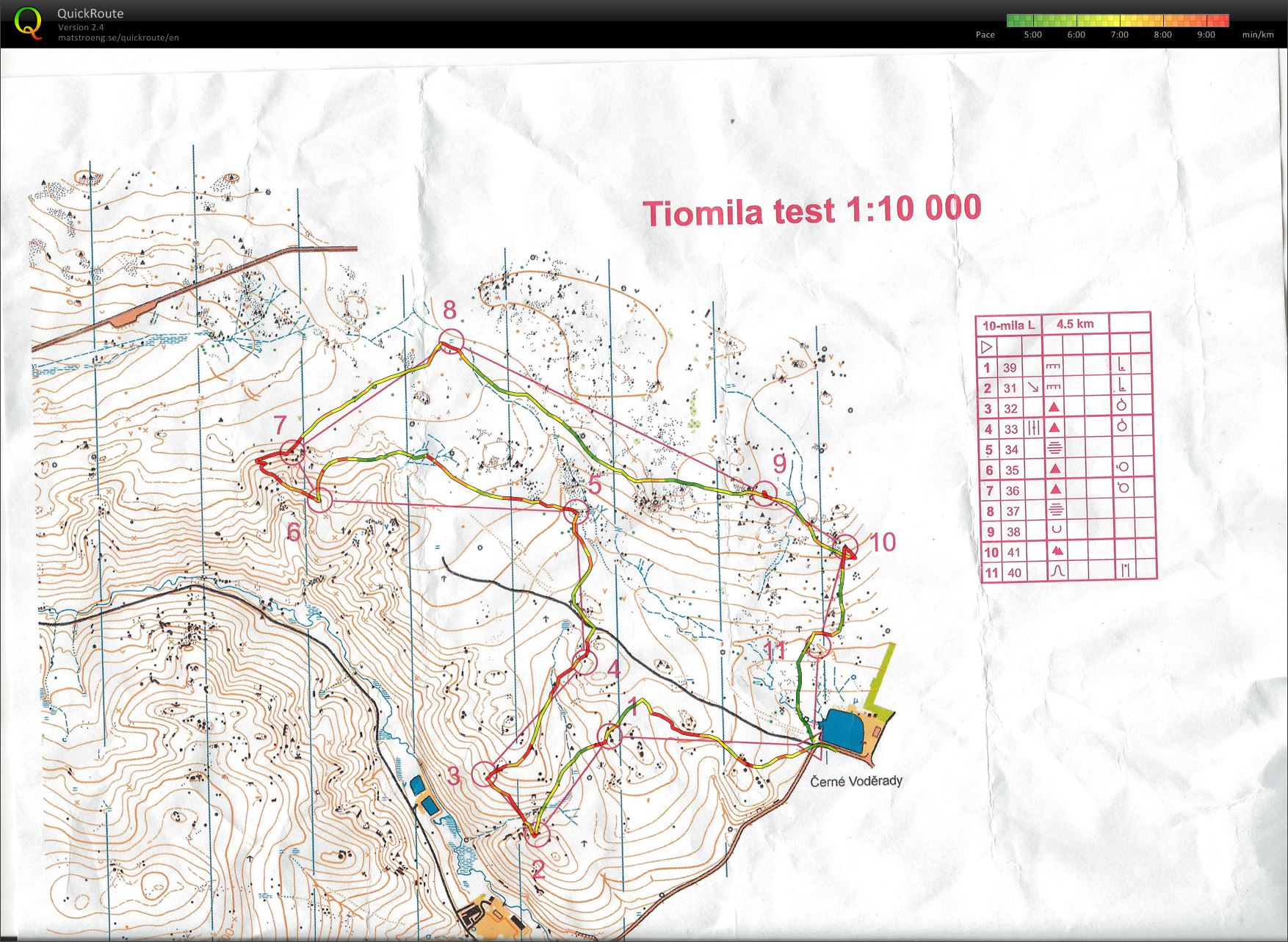 Minisoustředění Tiomila test (15.04.2018)