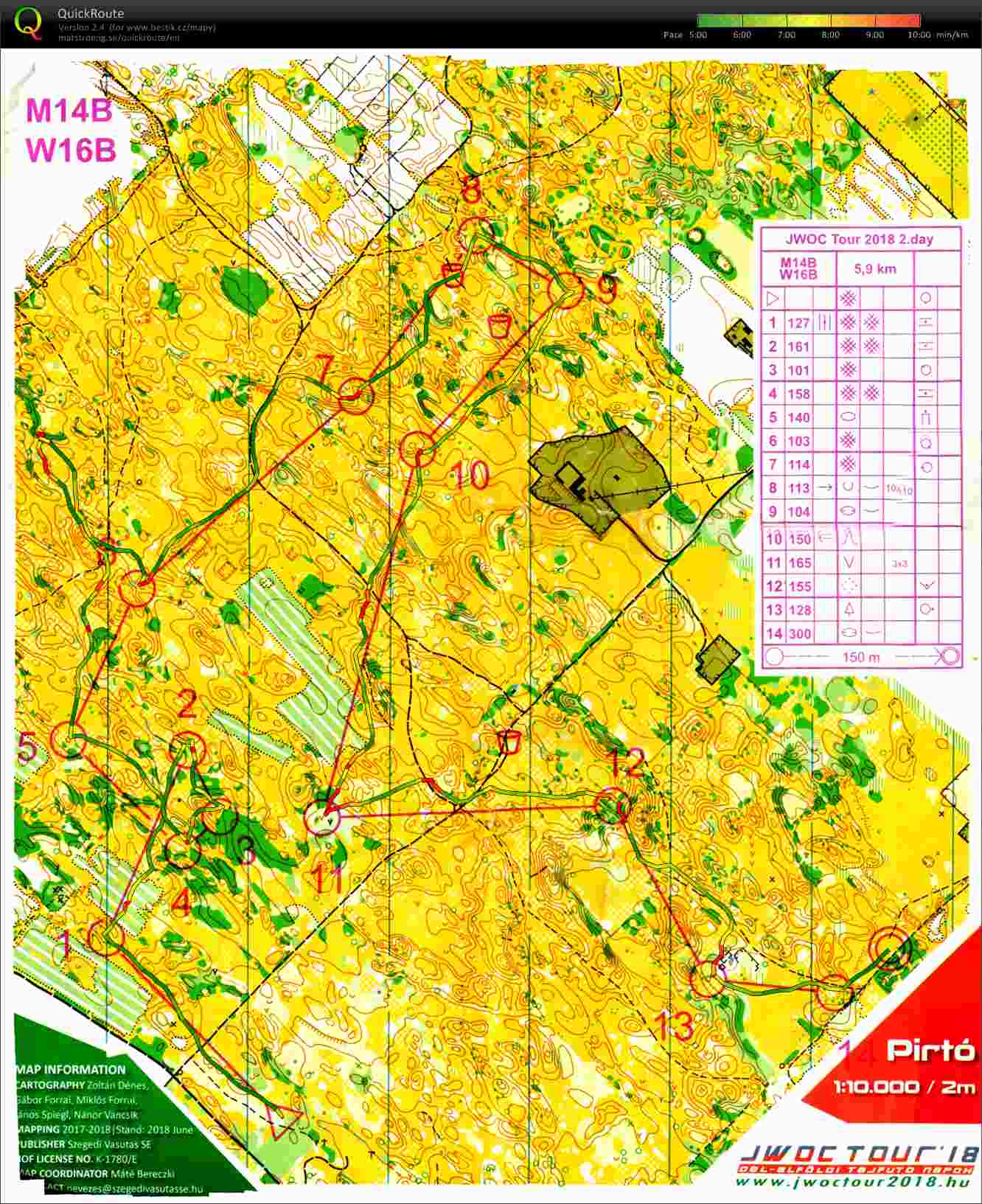 JWOC, Spectator race, E2, M14 (11.07.2018)