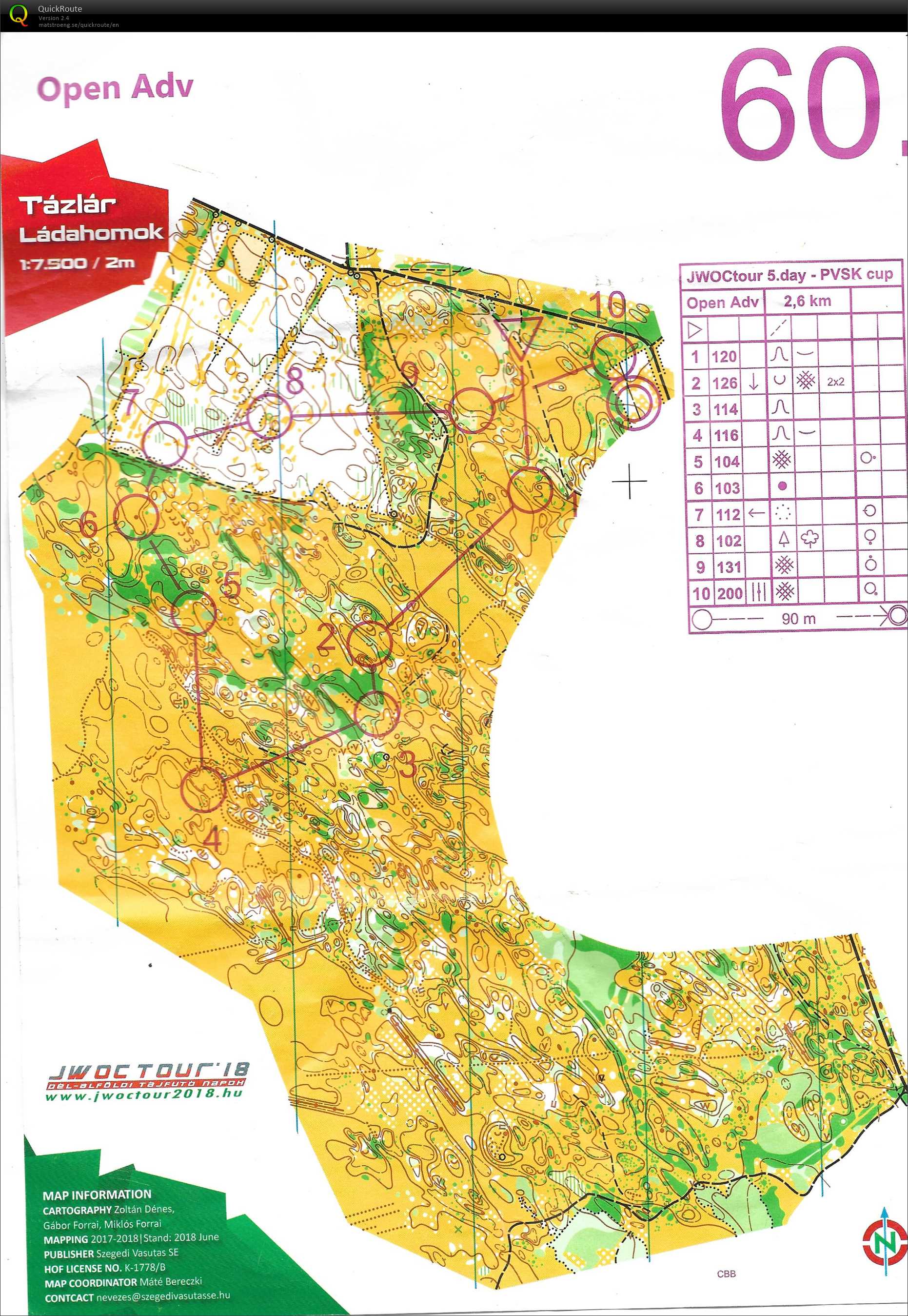 JWOC Tour, One Men Relay, 3 open advanced (14.07.2018)