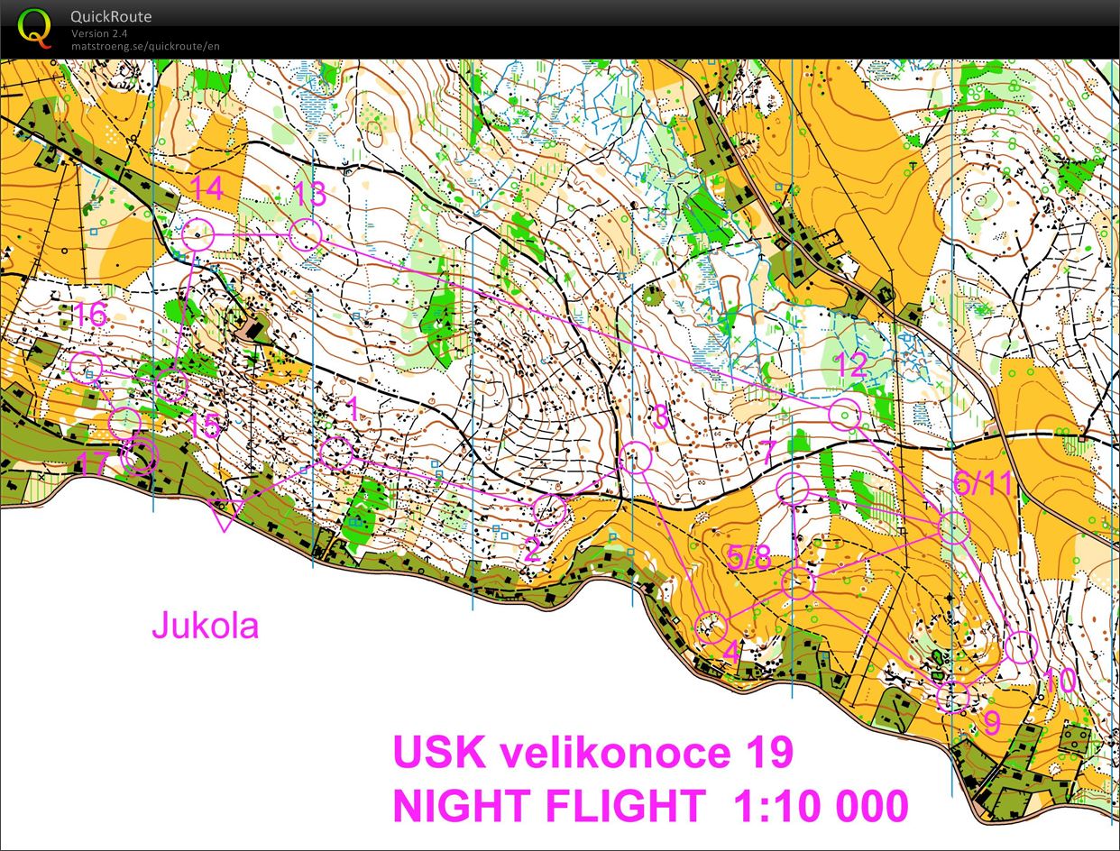 USK Velikonoce nočák Jukola (18.04.2019)