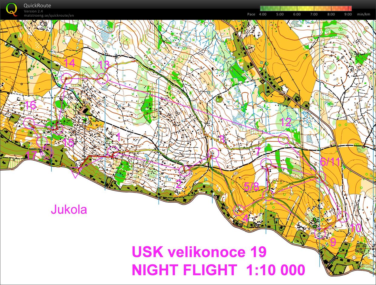 USK Velikonoce nočák Jukola (18.04.2019)