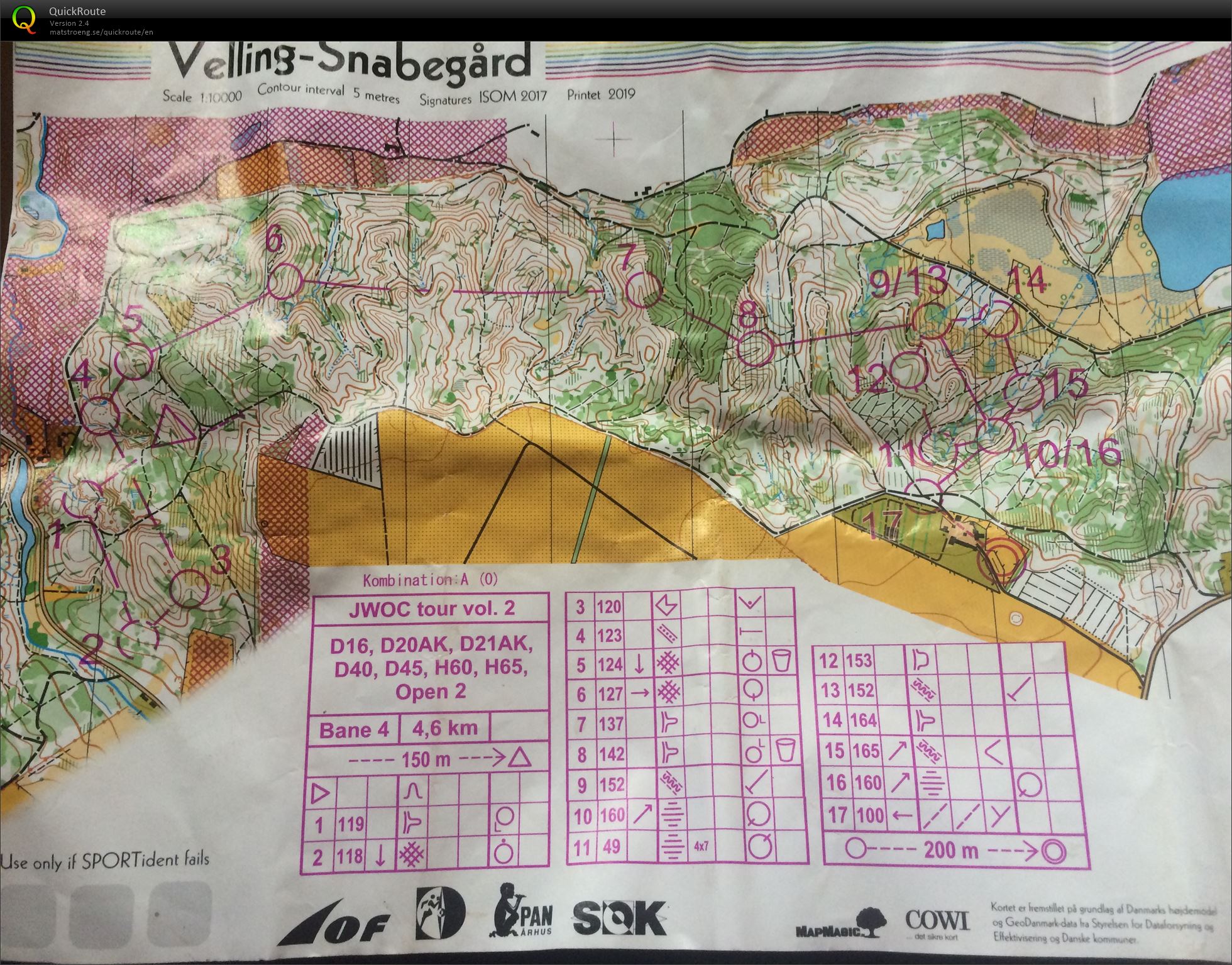 JWOC tour klasika s hromadným startem D16 (08.07.2019)