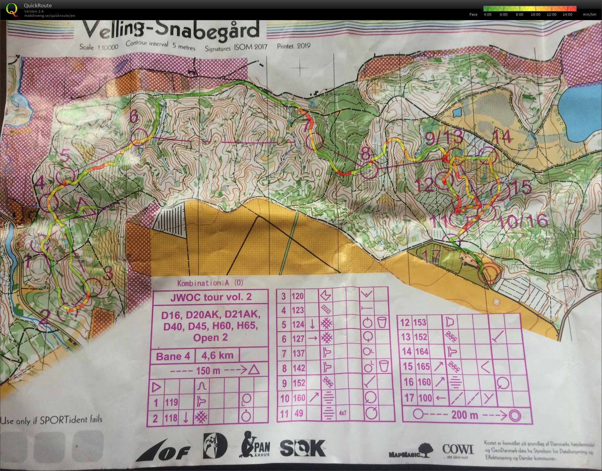 JWOC tour klasika s hromadným startem D16 (08.07.2019)