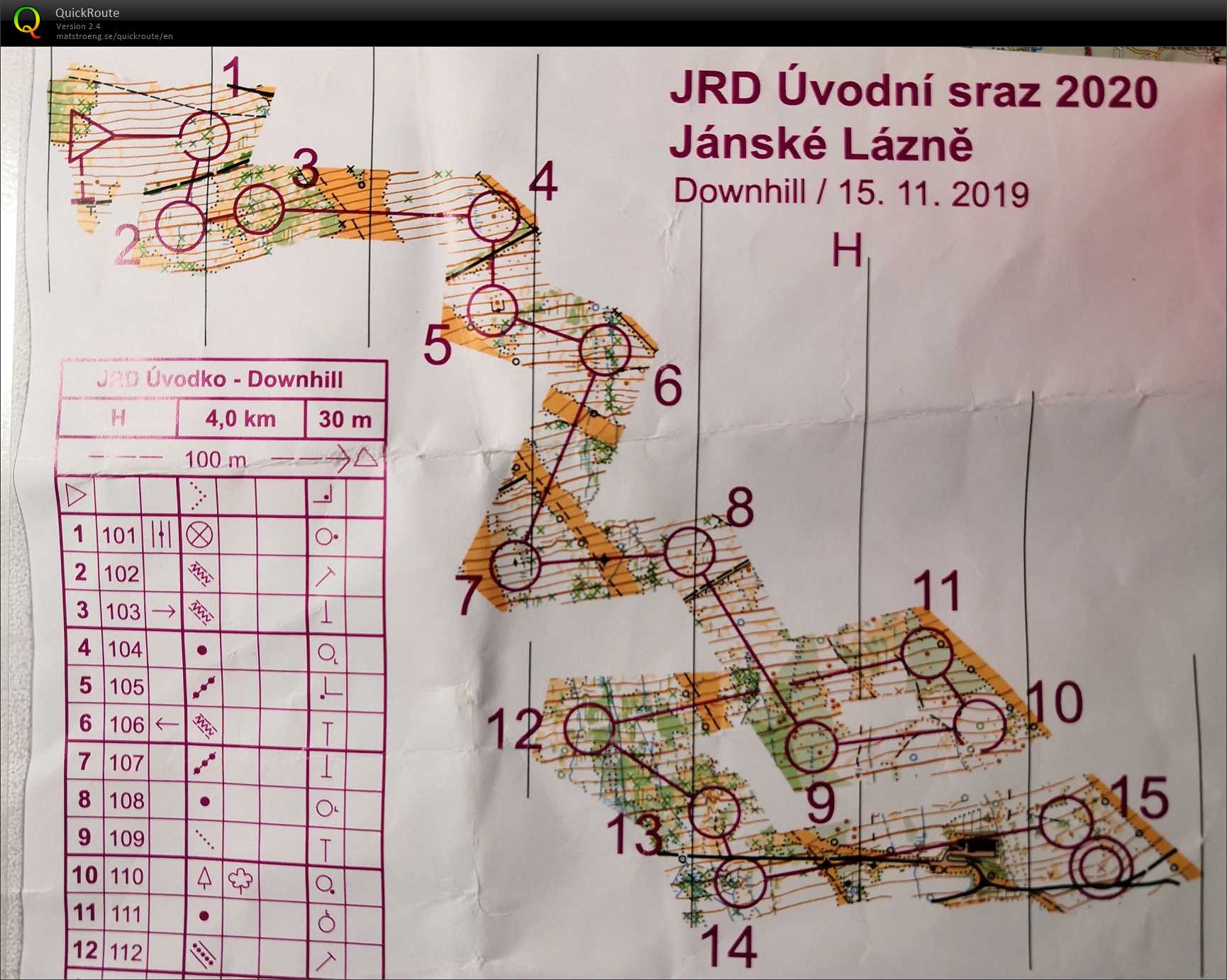 JRD úvodní sraz - downhill (15.11.2019)