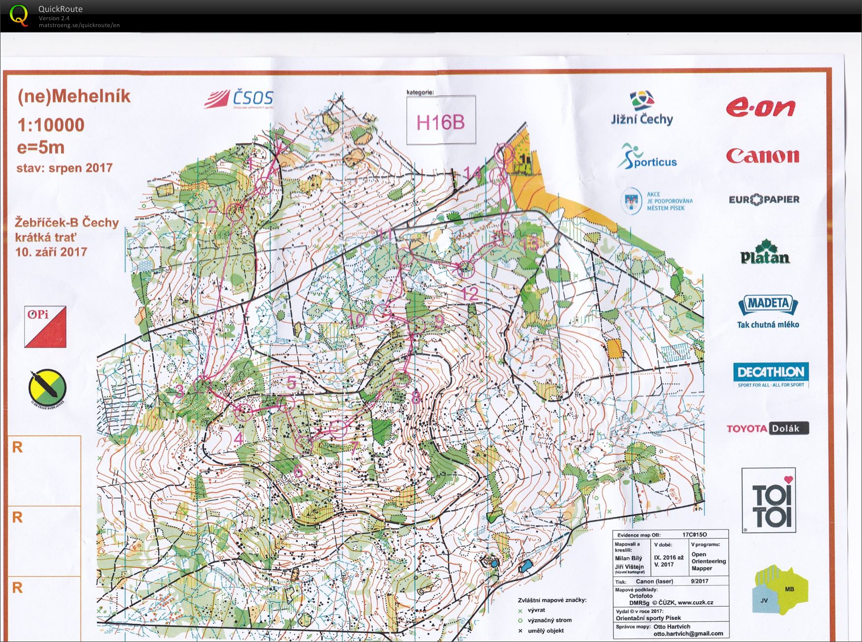 Covilikonoce 5 - Tréninkový závod Middle (12.04.2020)