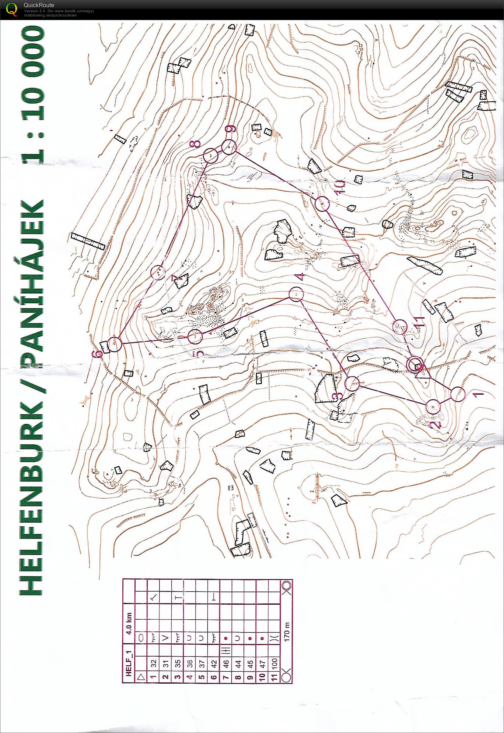 vrstevnicovka Helfenburk (12.04.2020)