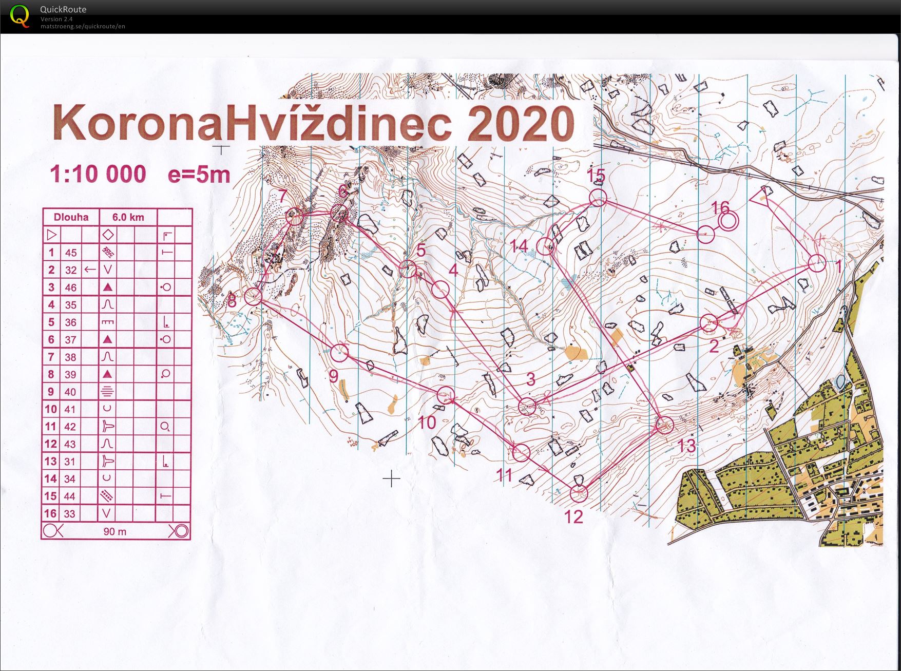 Vrstevnicovka lvl. 2 Hvíždinec (02.05.2020)