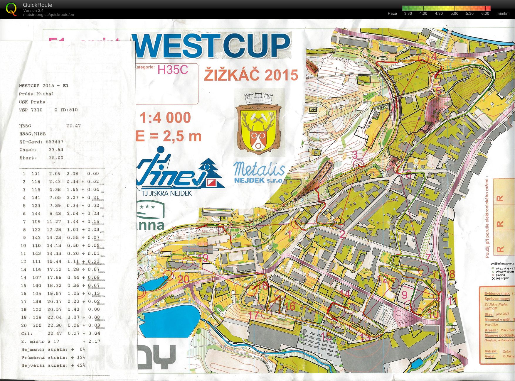 West Cup E1 (28/08/2015)