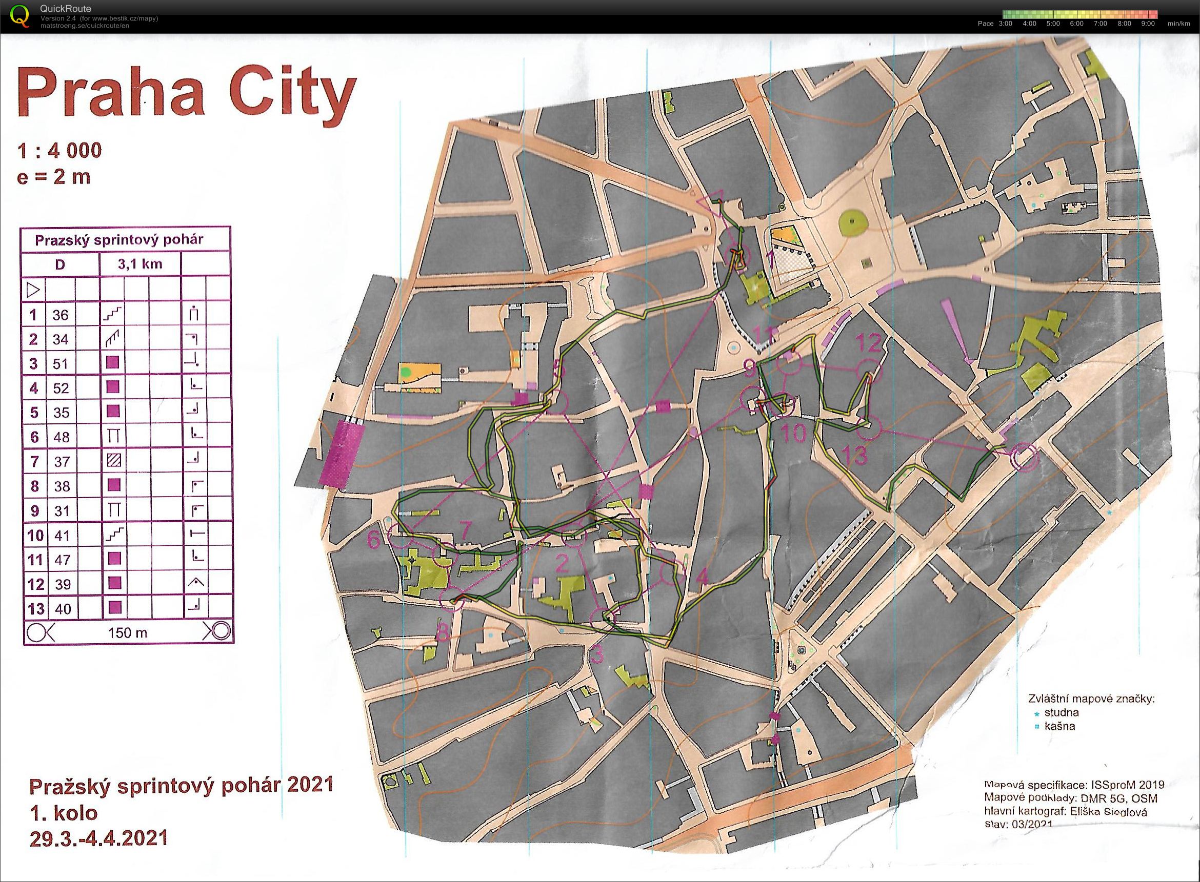 sprint v centru Prahy (21.04.2021)