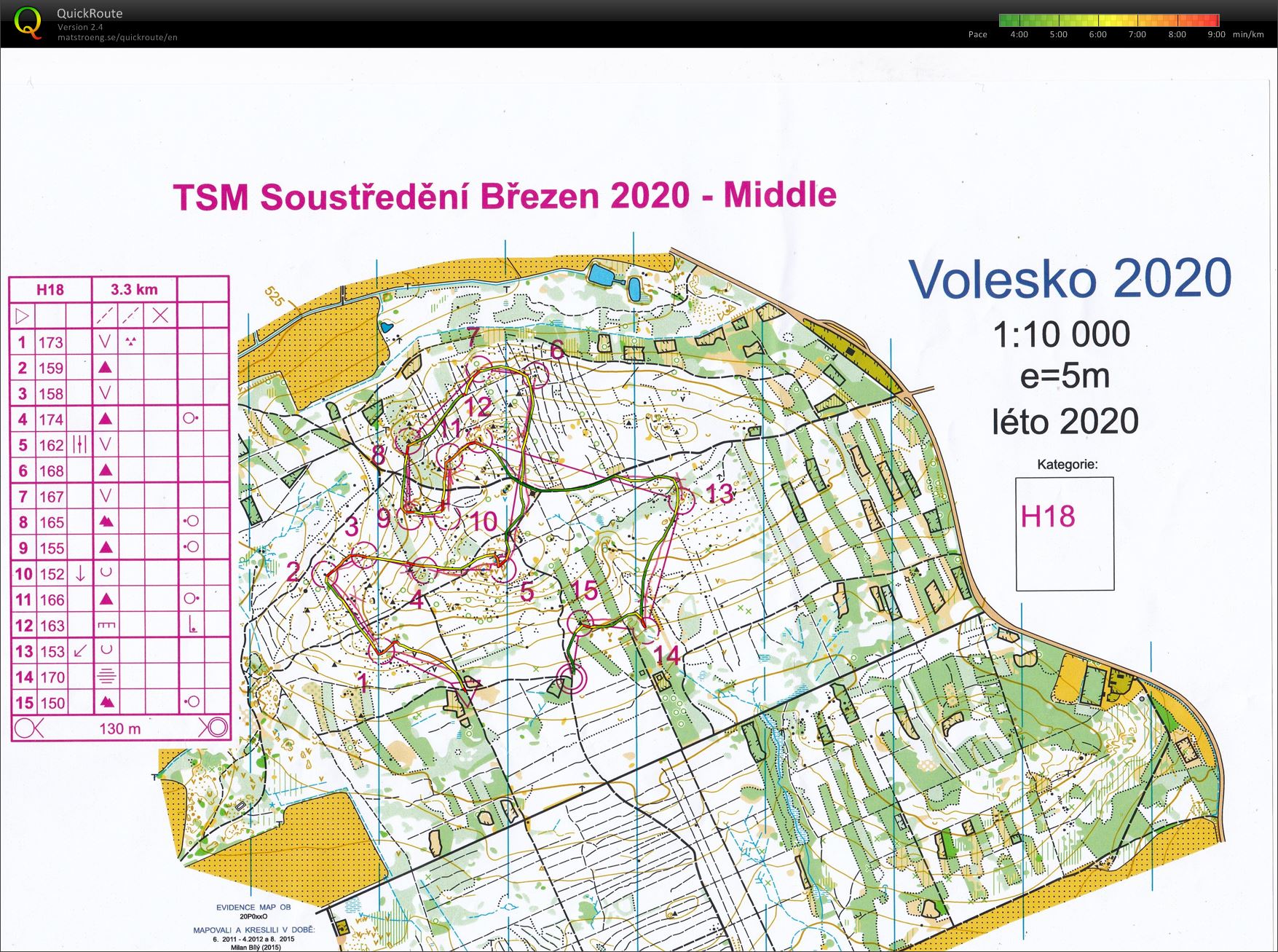 TSM Žihle 2 Tréninkový závod middle (24.04.2021)