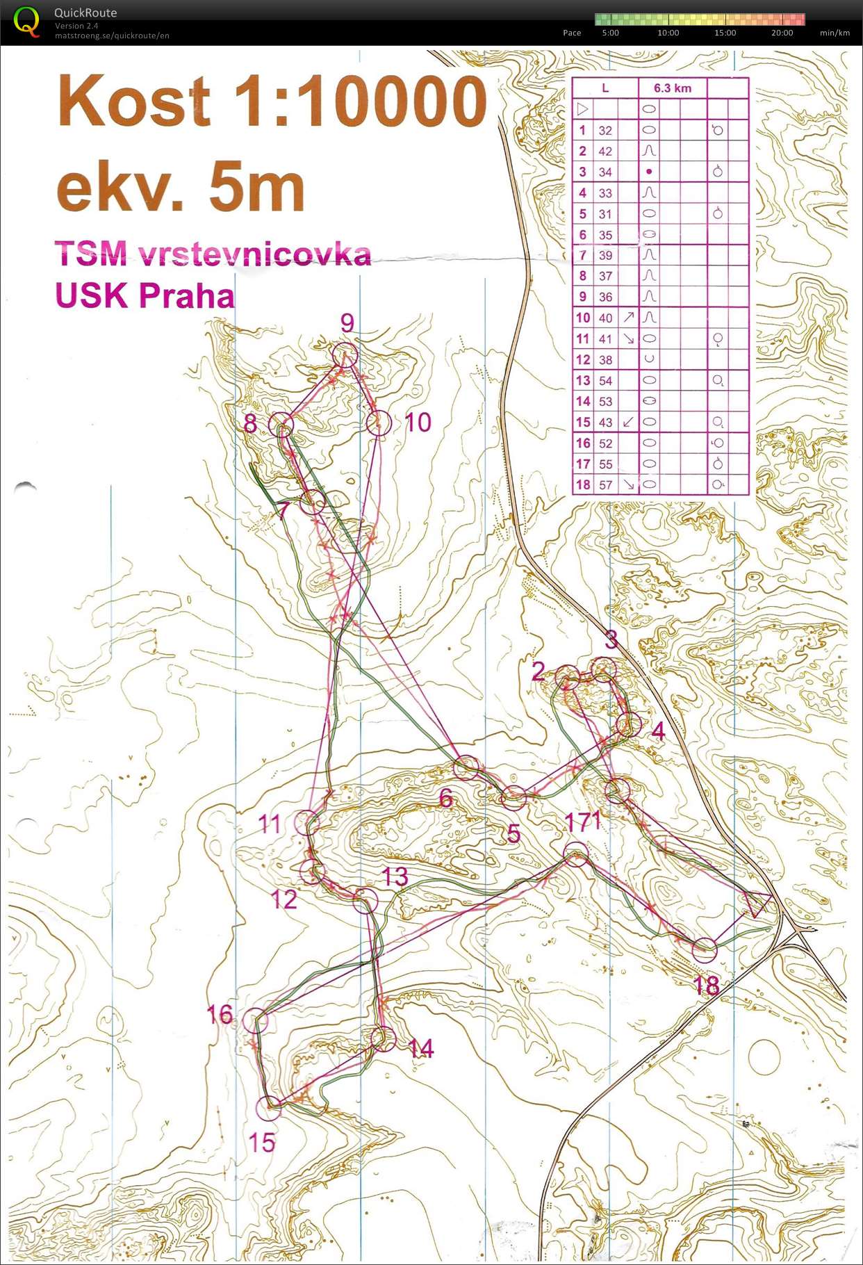 Vrstevnicovka Kost J (02.05.2021)