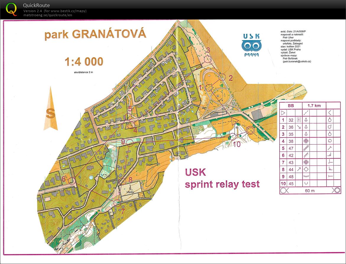 Slivenec sprint relay leg2 (19.05.2021)