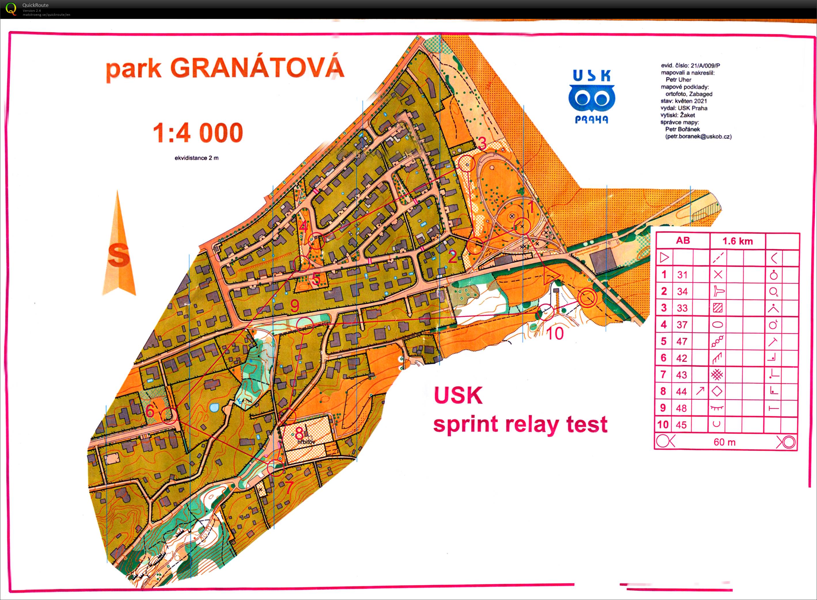 Usk sprintové štafetky 2. (19.05.2021)