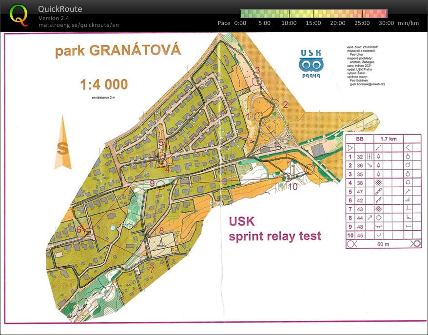 usk sprint štafety - BB (19.05.2021)