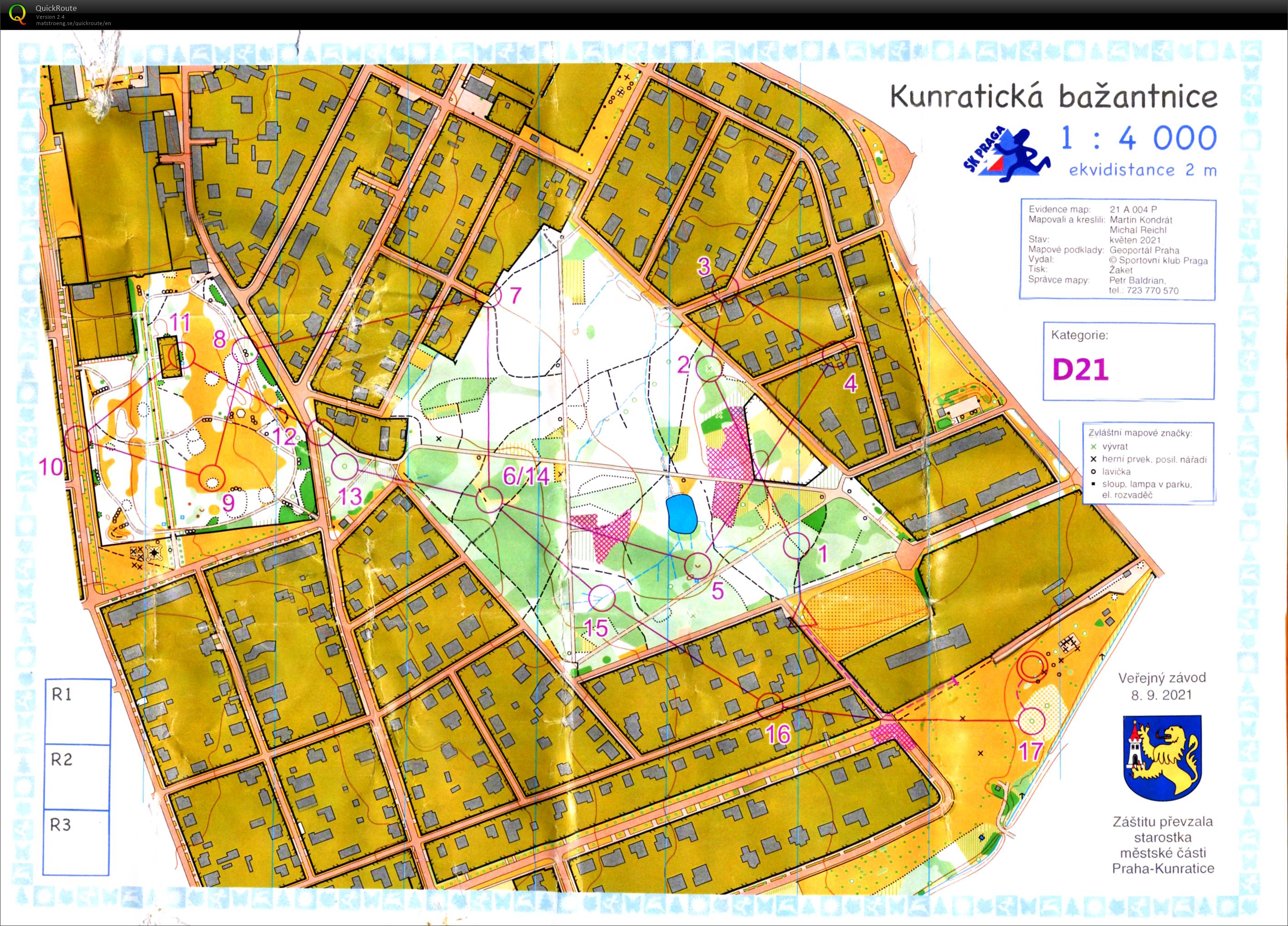 městský sprint Kunratice (08.09.2021)