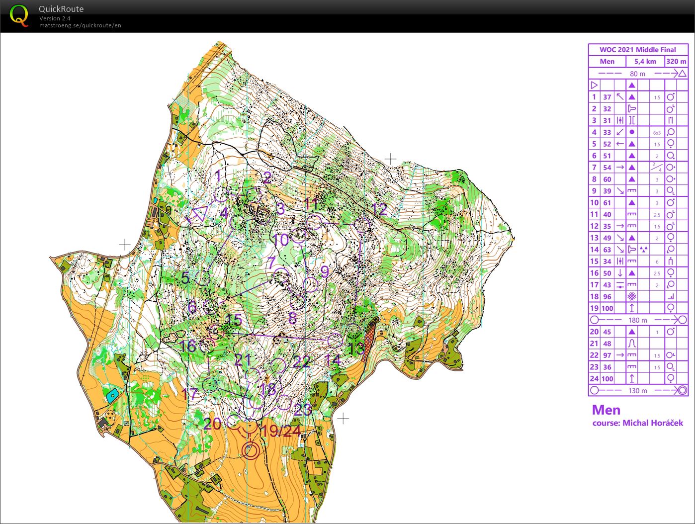 WOC 2021 Bukovka rerun (28.05.2022)