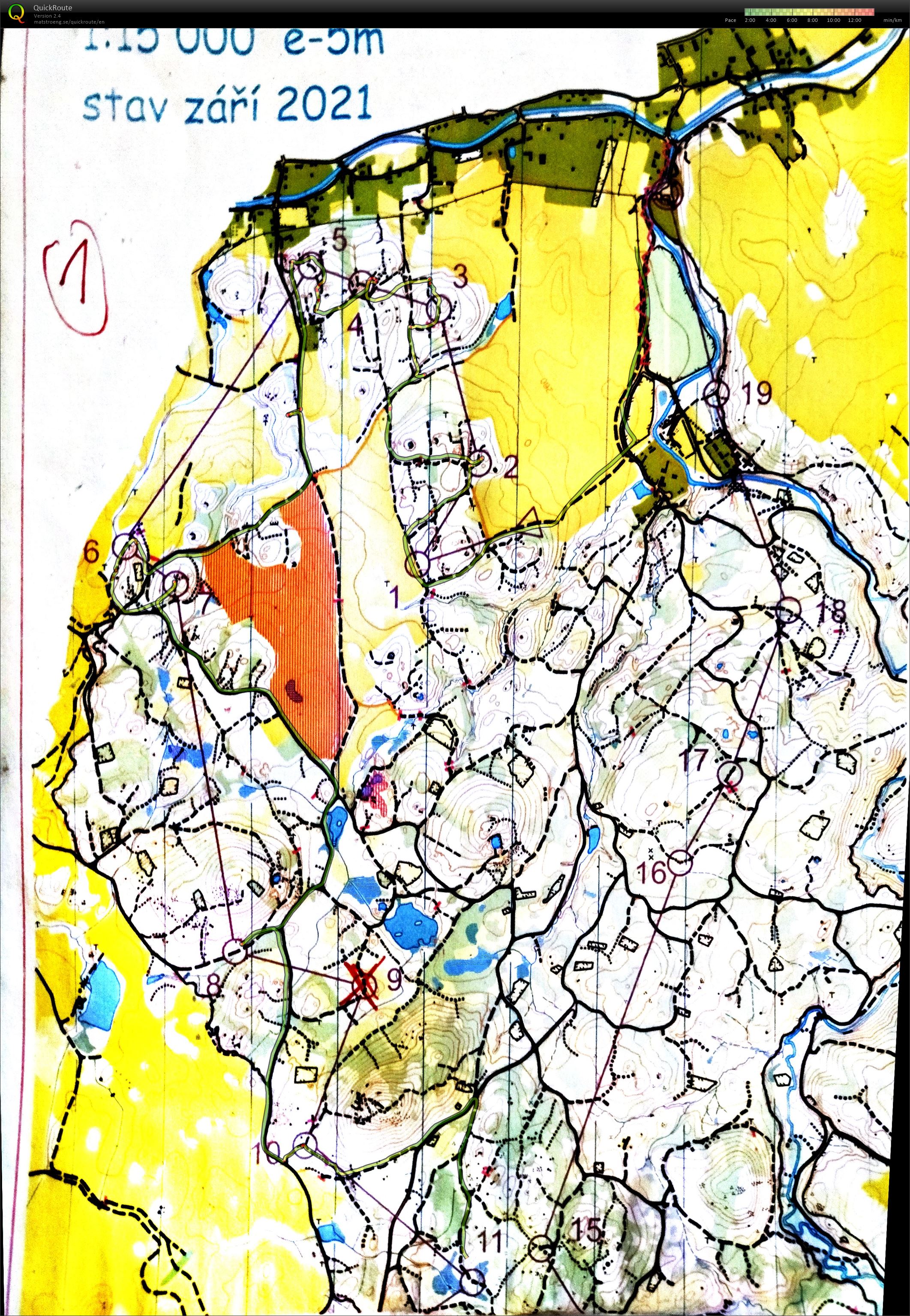 MTBO - Vidnava trenink (28.08.2022)