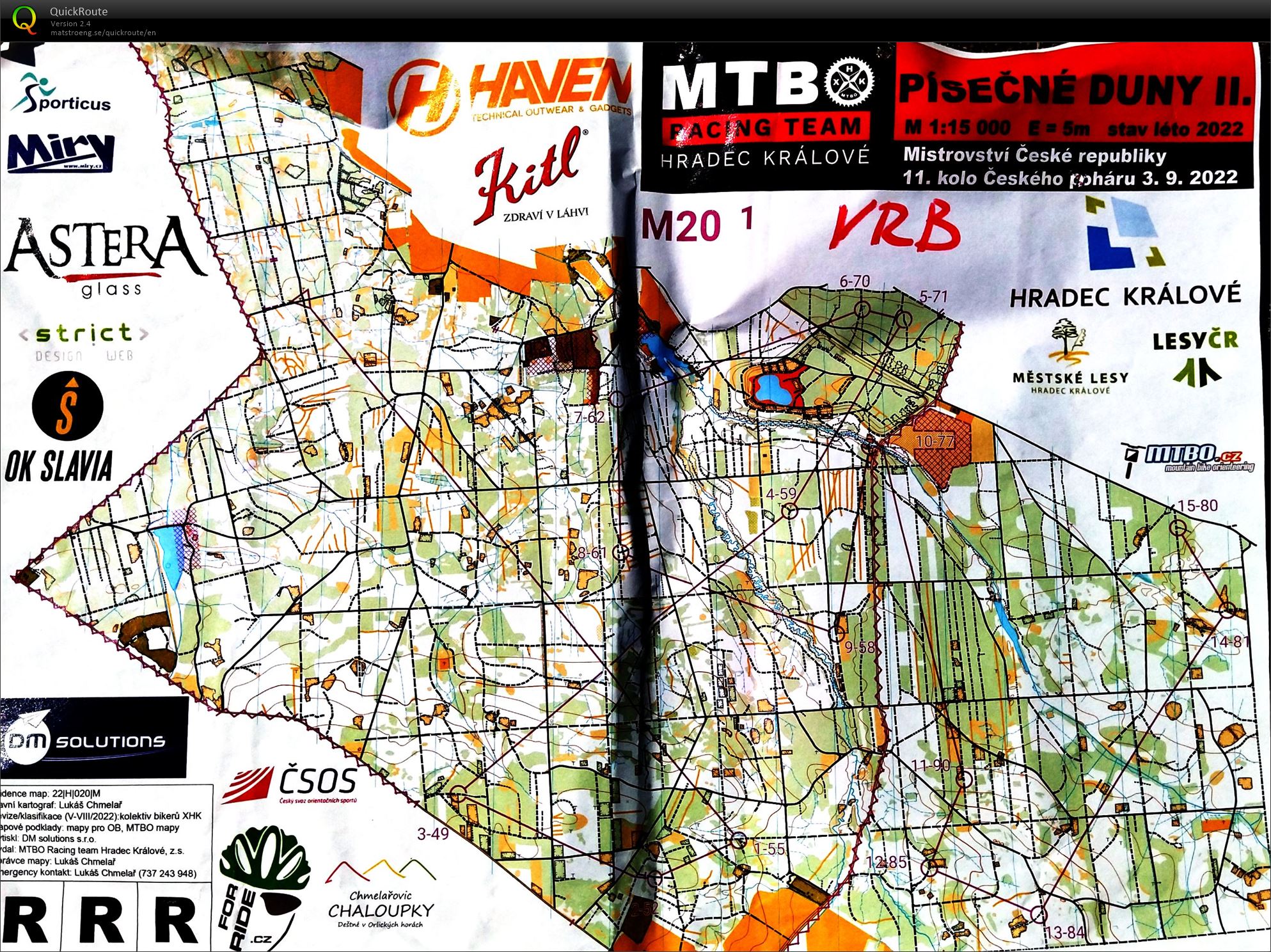 MČR MTBO - long 1. část (03.09.2022)