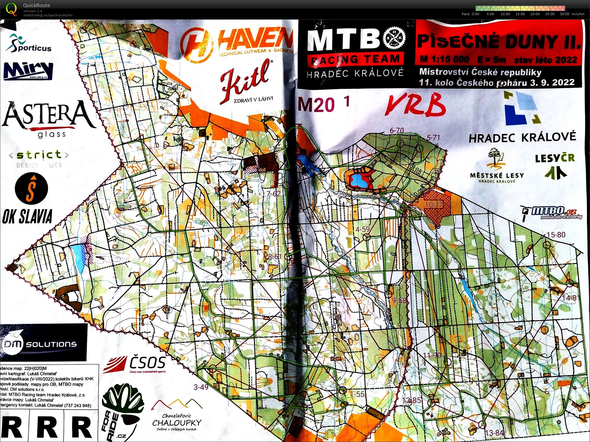 MČR MTBO - long 1. část (03.09.2022)