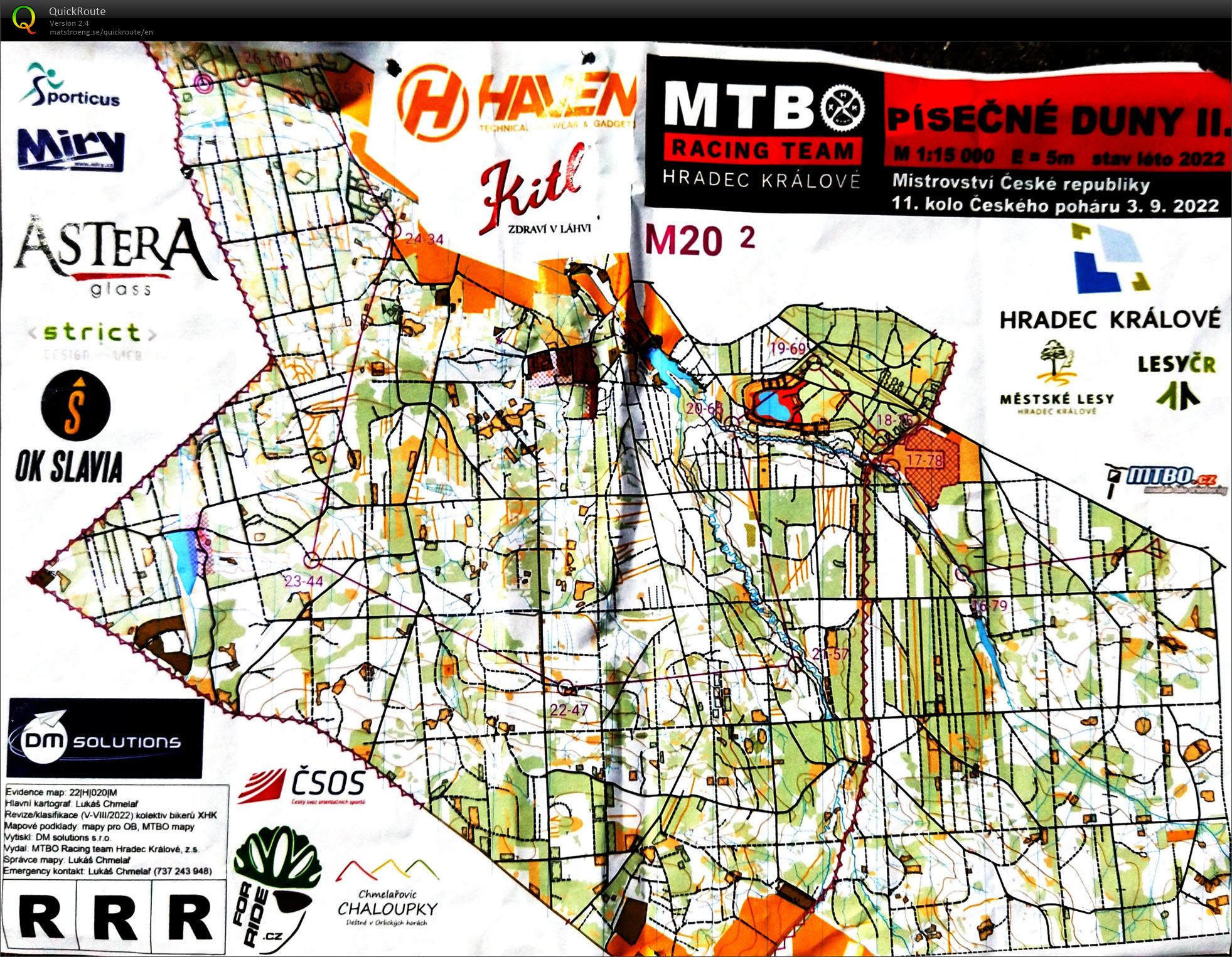 MČR MTBO - long 2.část (03.09.2022)