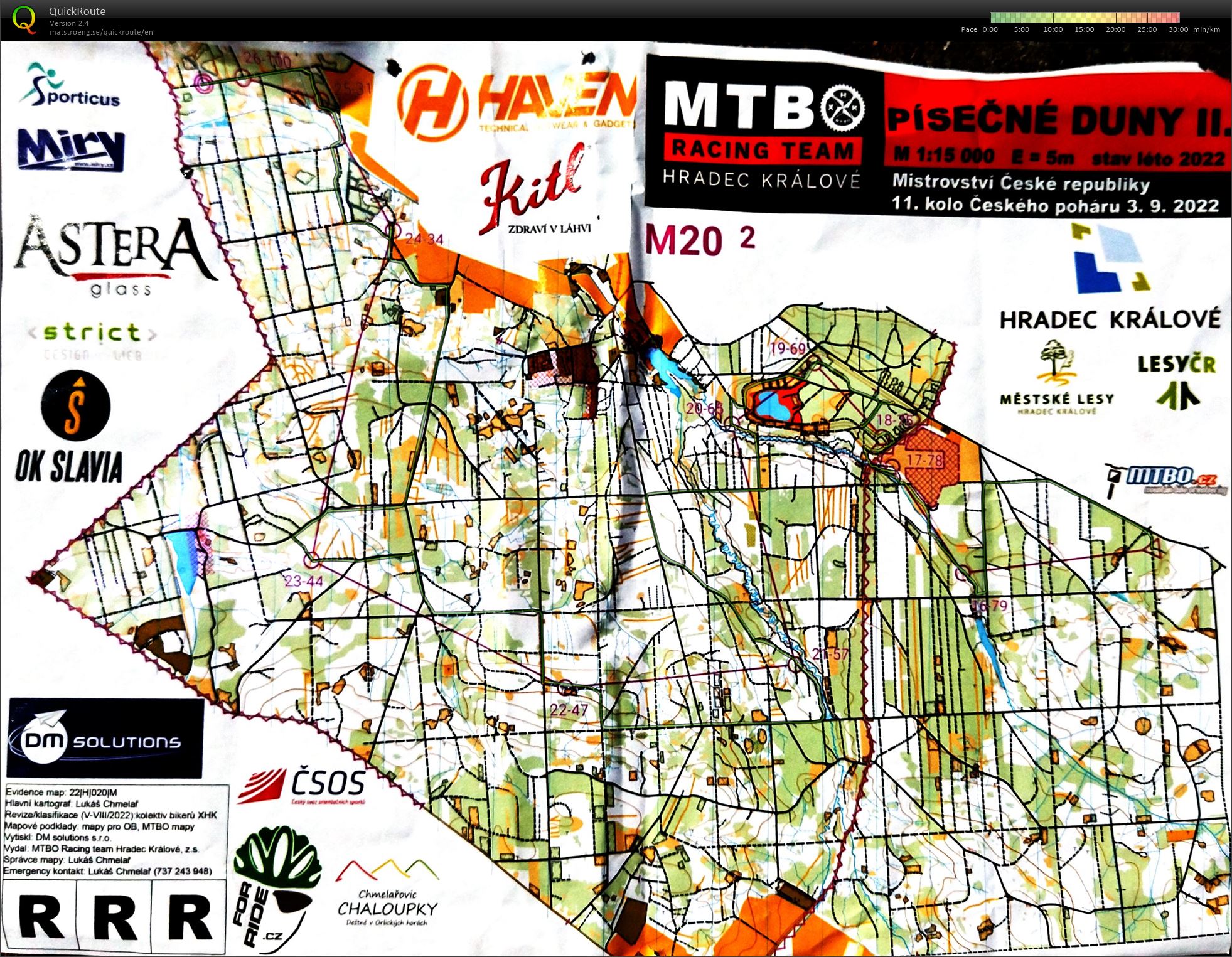 MČR MTBO - long 2.část (03.09.2022)