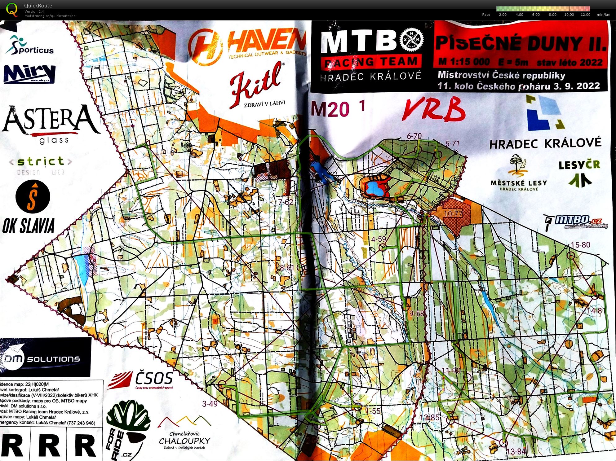 MČR MTBO long 2022 část 1. (03.09.2022)