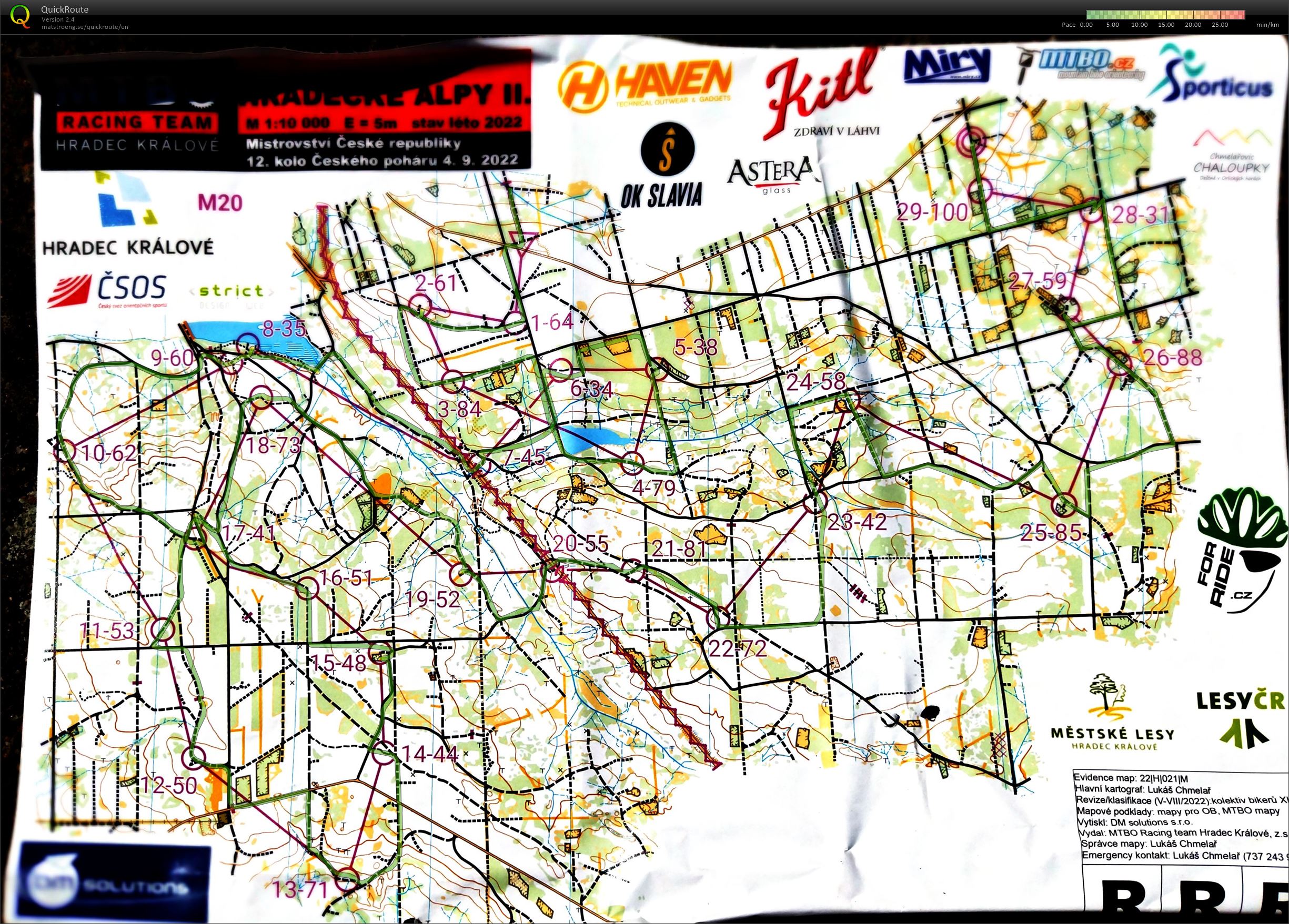 MČR MTBO middle 2022 (04.09.2022)