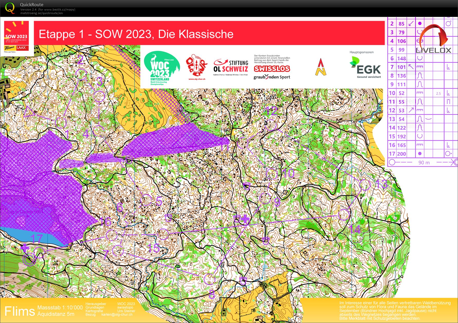 Swiss-O-Week 2023 Etappe 1 (16.07.2023)