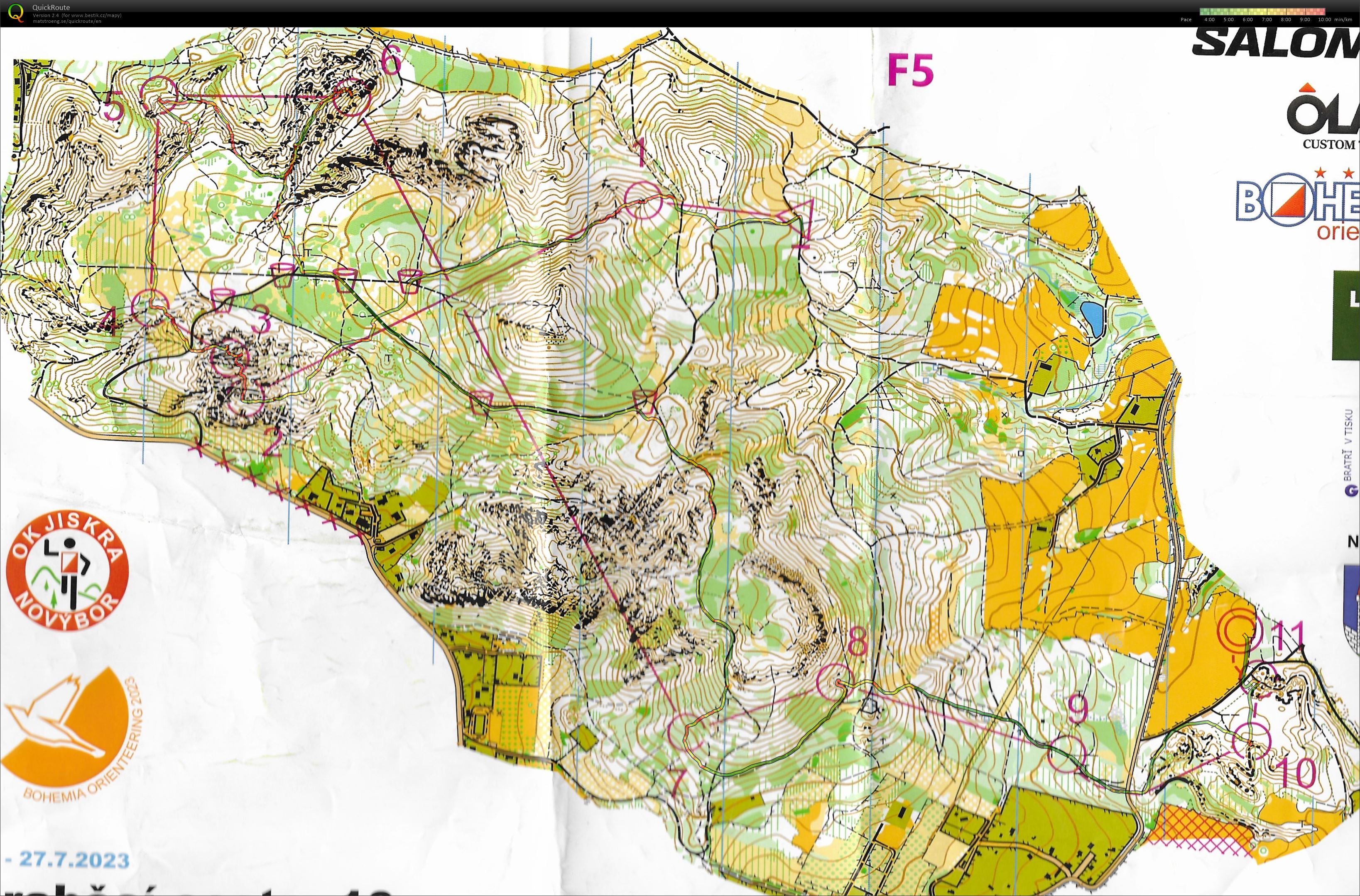 Bohemia orienteering E2 (27.07.2023)