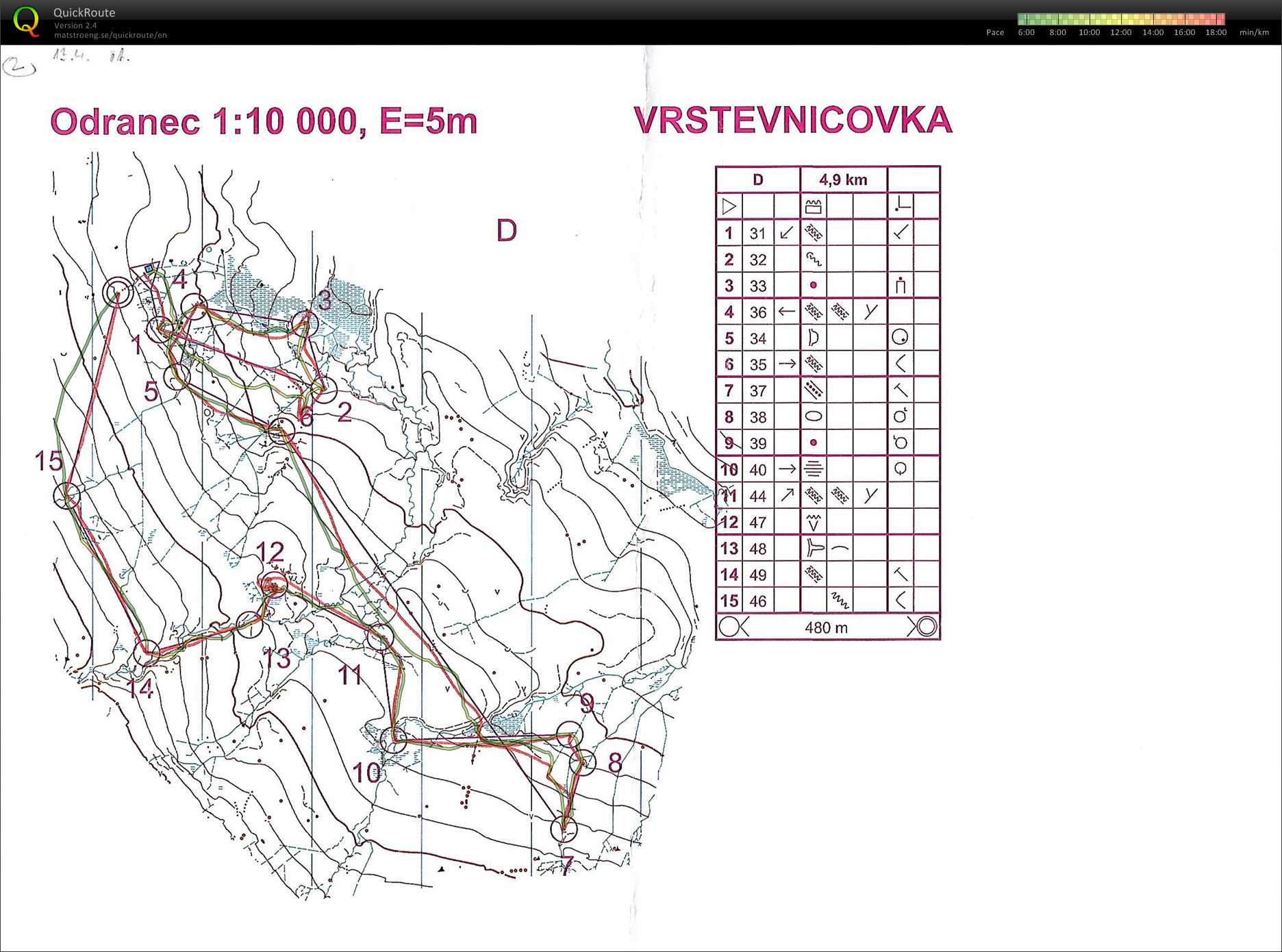 Vrstevnicovka (13.04.2017)